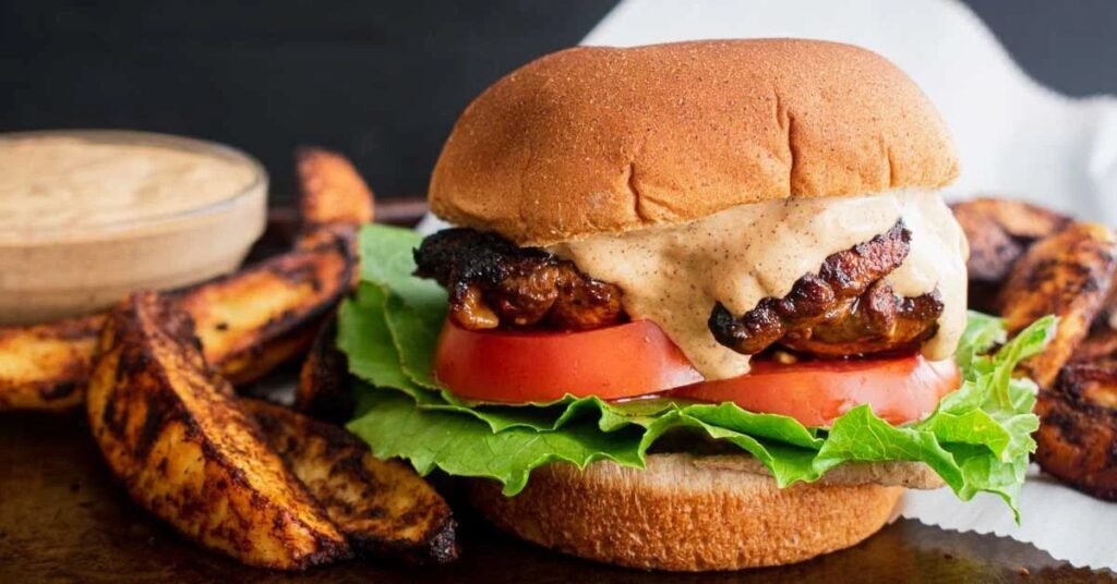 BBQ Shredded Chicken Burgers
