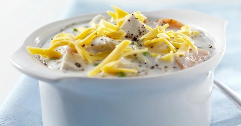 Creamy Shredded Chicken Soup
