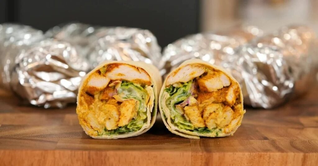 Spicy Shredded Chicken Wraps